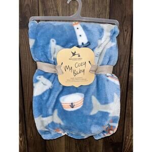 Adirondack Baby by Berkshire - My Cozy Baby Blanket Sharks and Sailboats